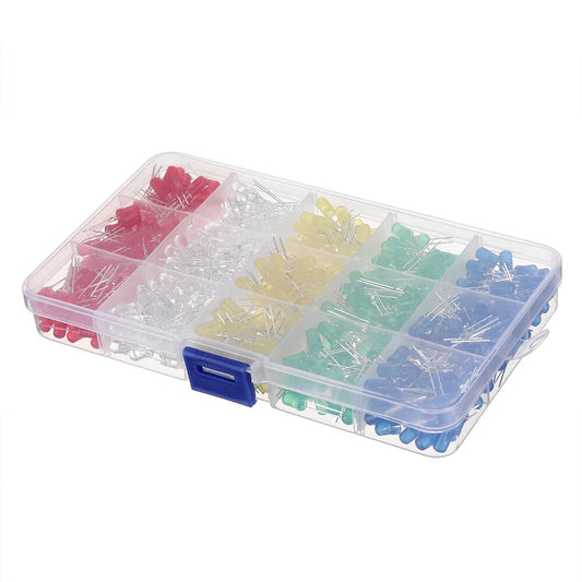 500PCS 5 Colors 5 MM LED Kit