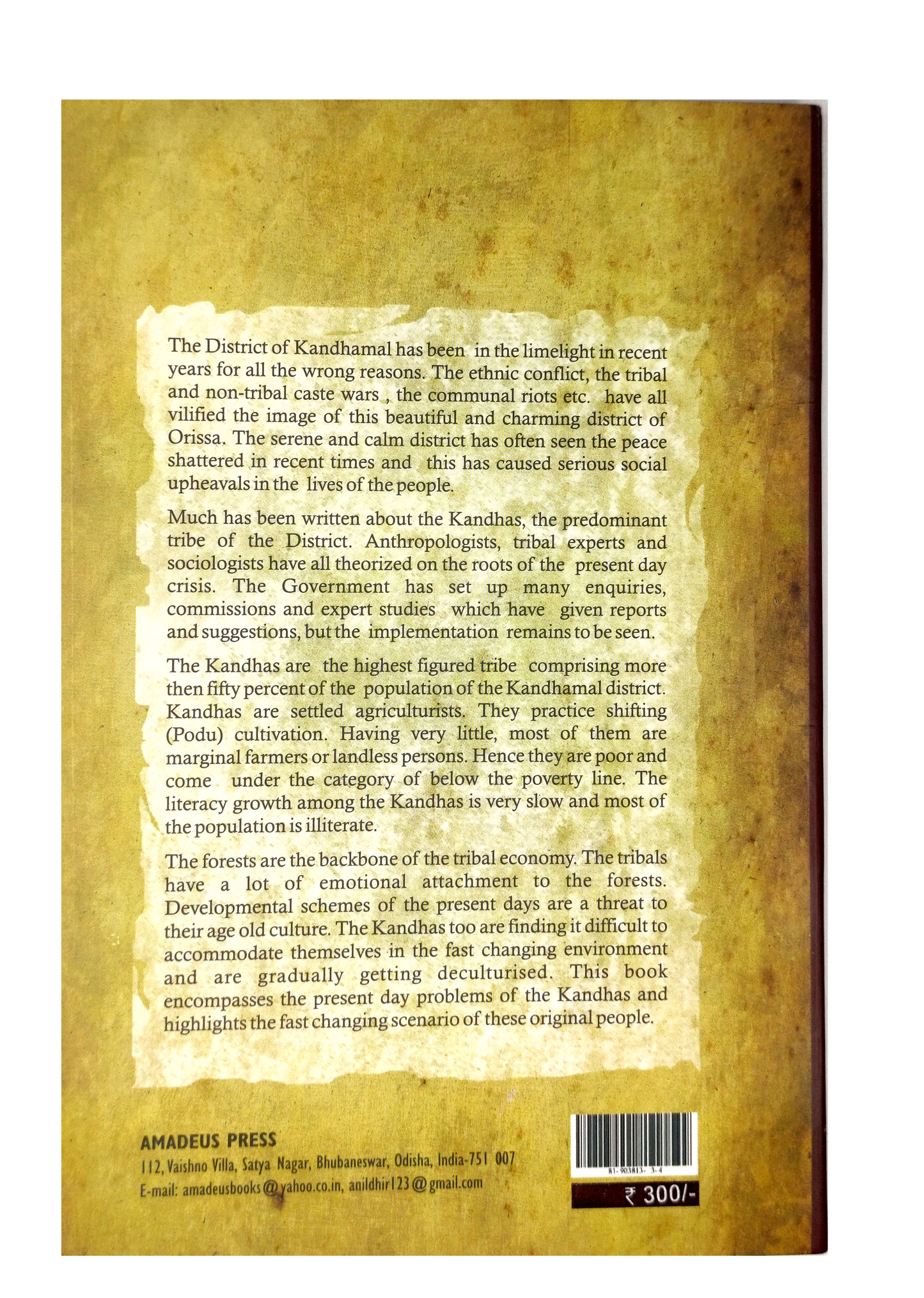 THE KANDHAS AND KANDHAMAL By Raghunath Ratha (Paperback)