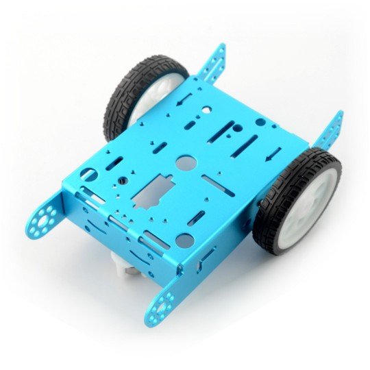 2WD Blue Metal Chassis 2-Wheel with DC Motor Drive