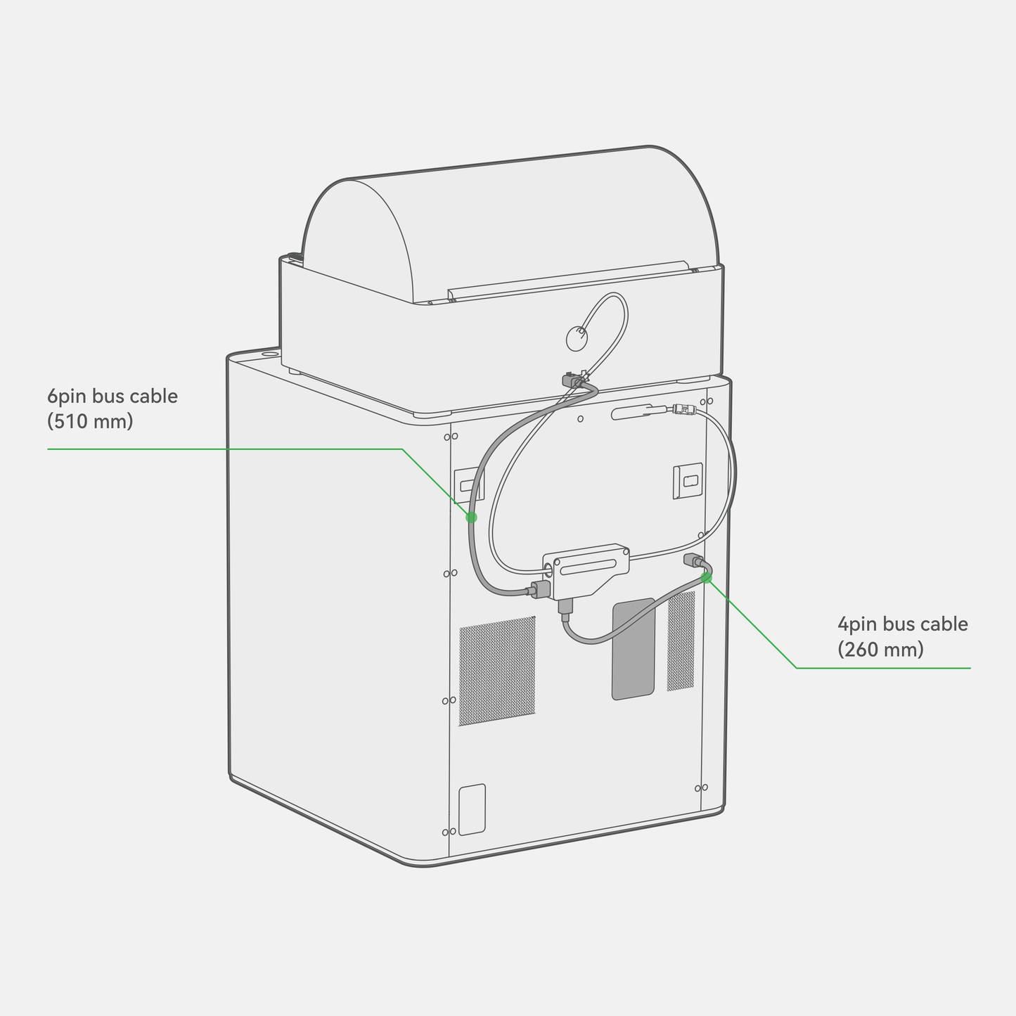Bambu Lab Bus Cable 4pin 260mm (Printer to Hub/Buffer)