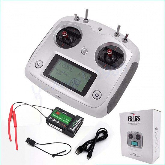 Flysky FS-i6S 2.4GHz 10CH AFHDS 2A RC Transmitter With FS-iA10B 10CH Receiver