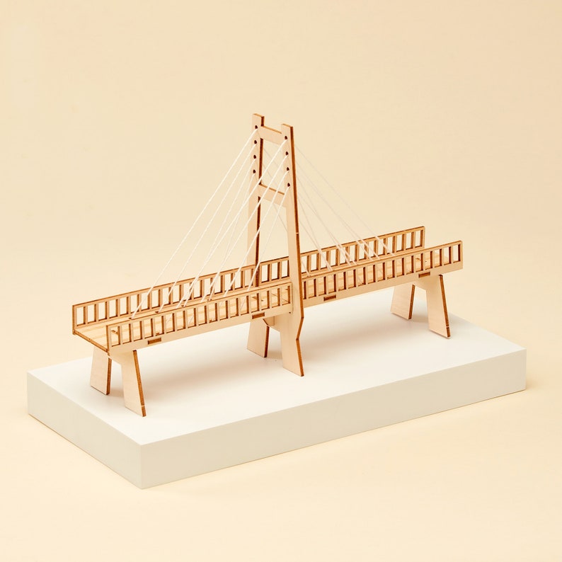 DIY Cable Bridge System Educational STEM Toy Craft Kit for Kids
