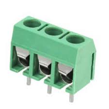 3 Pin 5mm Pitch PBT Connector Terminal Block Green