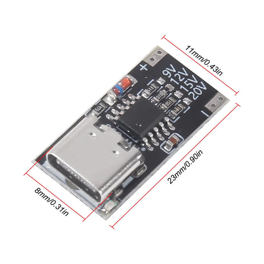 USB-C PD Trigger Board Module PD/QC Decoy Board Fast Charge USB Type-c to DC 9V 12V 15V 20V High Speed Charger Power Delivery Boost Module