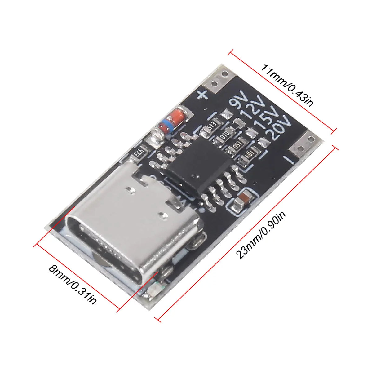 USB-C PD Trigger Board Module PD/QC Decoy Board Fast Charge USB Type-c to DC 9V 12V 15V 20V High Speed Charger Power Delivery Boost Module