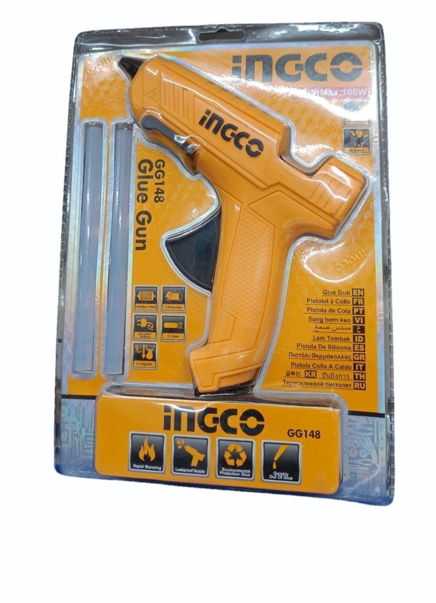 INGCO GG148 Heavy Duty Glue Gun 100 Watt with 2 pcs Glue Stick