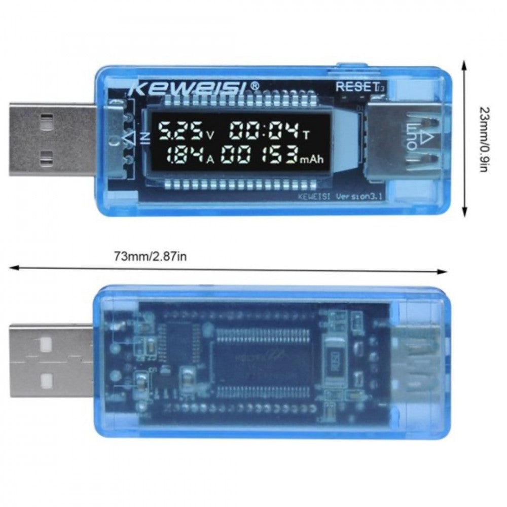 KEWEISI KWS-V20 USB BATTERY CURRENT VOLTAGE CAPACITY TESTER