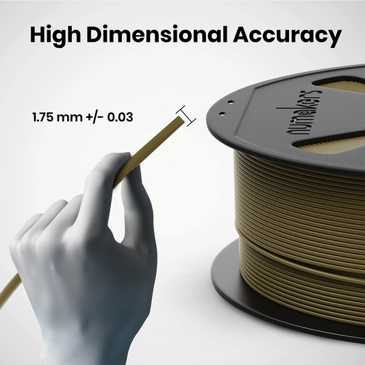 Numakers PLA+ Filament – Military Khaki – 1.75 mm / 1 kg