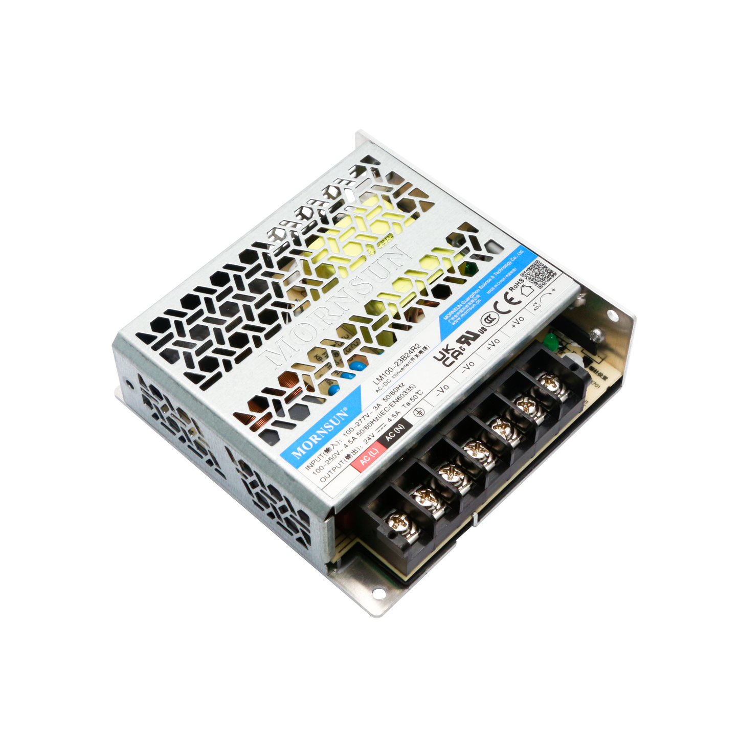 Mornsun LM100-23B24R2– 24V 4.5A 108W SMPS AC to DC Switching Single Output Power Supply