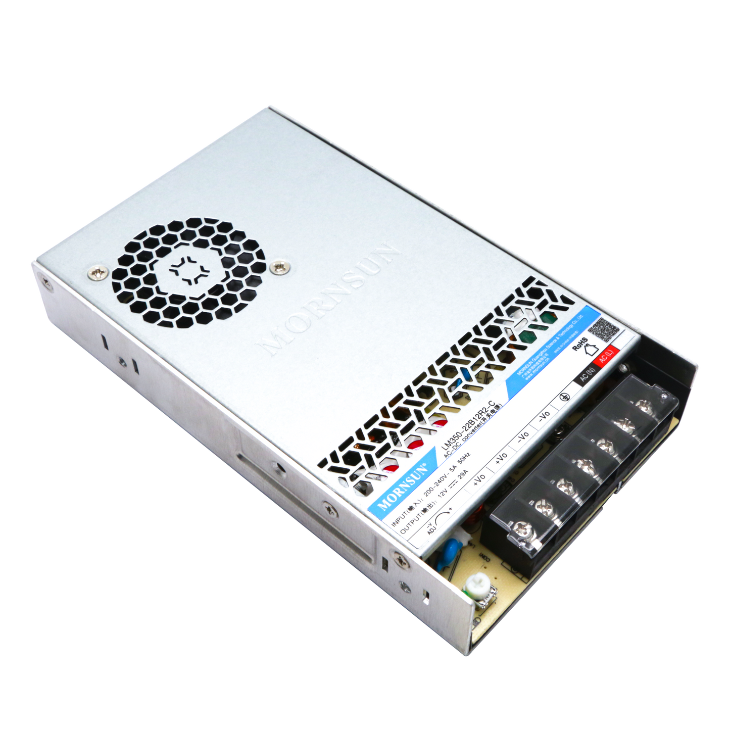 Mornsun LM350-12B05– 5V 60A 350W SMPS AC to DC Switching Single Output Power Supply