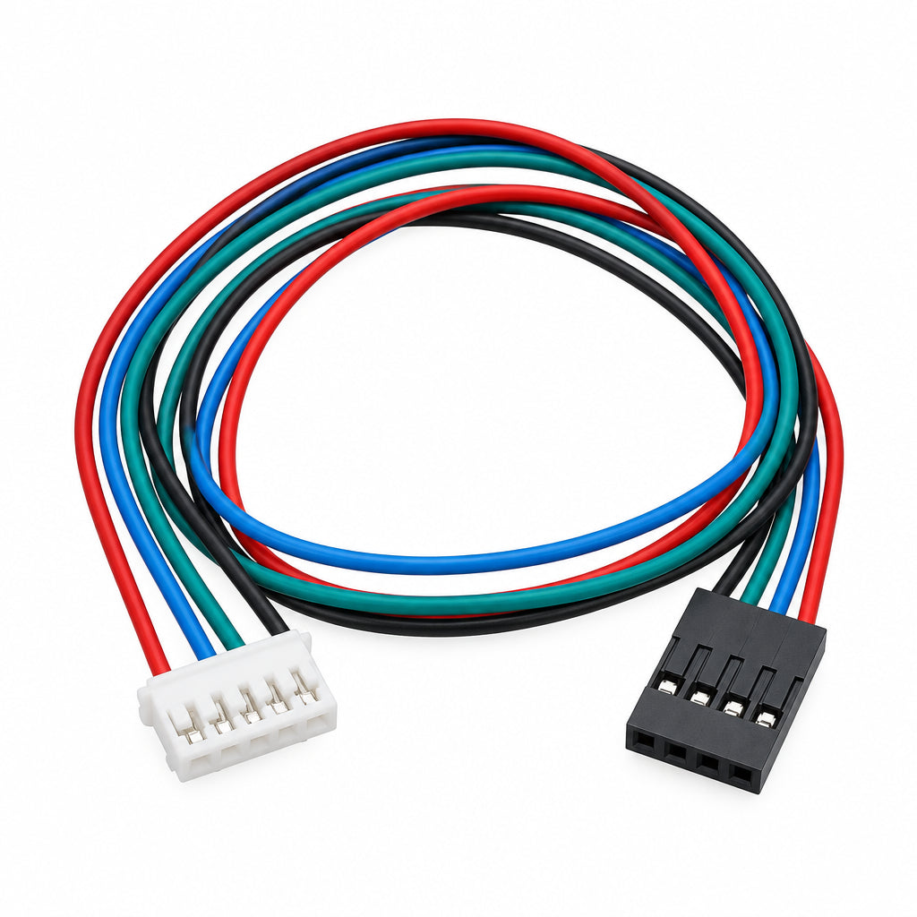 Pure Copper 1500mm 1.5 Meter Cable with Connector for NEMA 17 Stepper Motor
