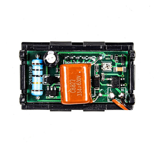 AC Voltmeter Red 0.56inch AC220V Two Wire AC Voltmeter 70V ~ 500V