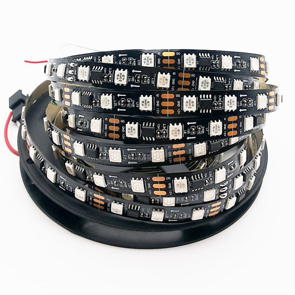 5 meter 12v WS2811 Addressable RGB LED Strip Light IP20 5050 60LED’s/Mtr.