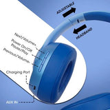 ZEBRONICS Zeb Dynamic BLUE with Bluetooth Supporting Headphone, Aux Input, Call Function and Media/Volume Control