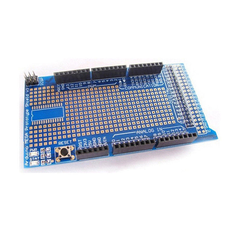 Prototype Shield V3.0 For Arduino Mega with breadboard