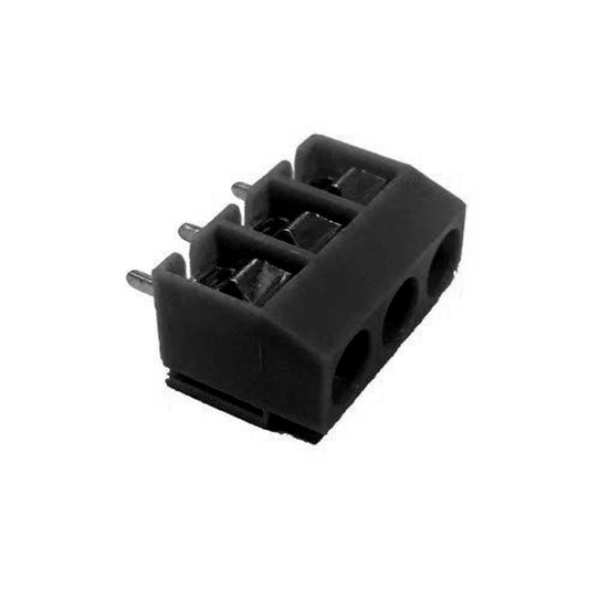 3 Pin 5mm Pitch PBT Connector Terminal Block- Black
