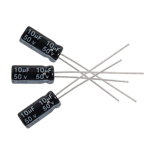 10uf 50V Electrolytic Capacitor (5X11) Pack of 1