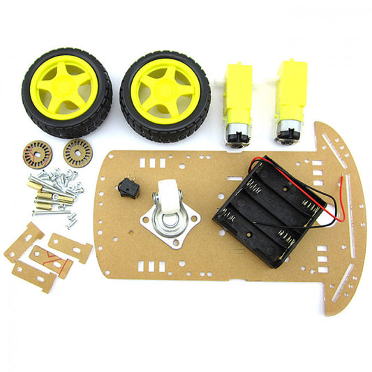 DIY 2WD Chassis Kit 2 Wheel Smart Car Robot (Unassembled)