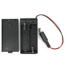 2 x AA 1.5v battery holder with On/Off Switch & DC JACK