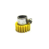 (THIN) 19 Teeth 13.7mm Spur Gear 6mm Shaft (Yellow)