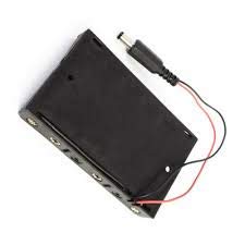 6 x AA 1.5v battery holder with On/Off Switch and DC JACK