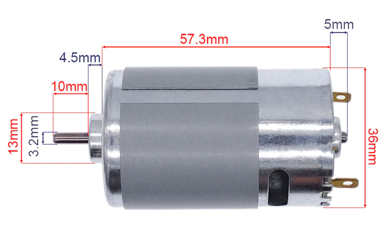DC motor RS555 High Torque Micro Motor 555 12V Brush motor