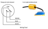 Float Switch Sensor for Water Level Controller with weight and 2 Meter Wire