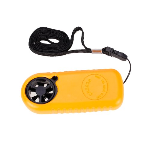GM816 LCD Digital Wind Speed Temperature Measure Gauge Anemometer