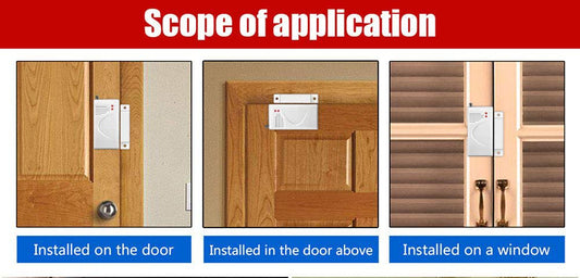 433 MHz Wireless Door / Window Magnetic Sensor for Home Security Alarm Systems