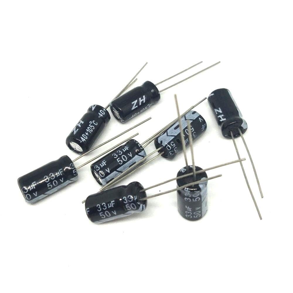 33uf 50v Electrolytic Capacitor (Pack of 1)