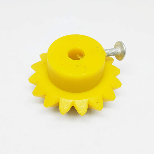 16 Teeth Plastic Bevel Gear 6MM Shaft (yellow)