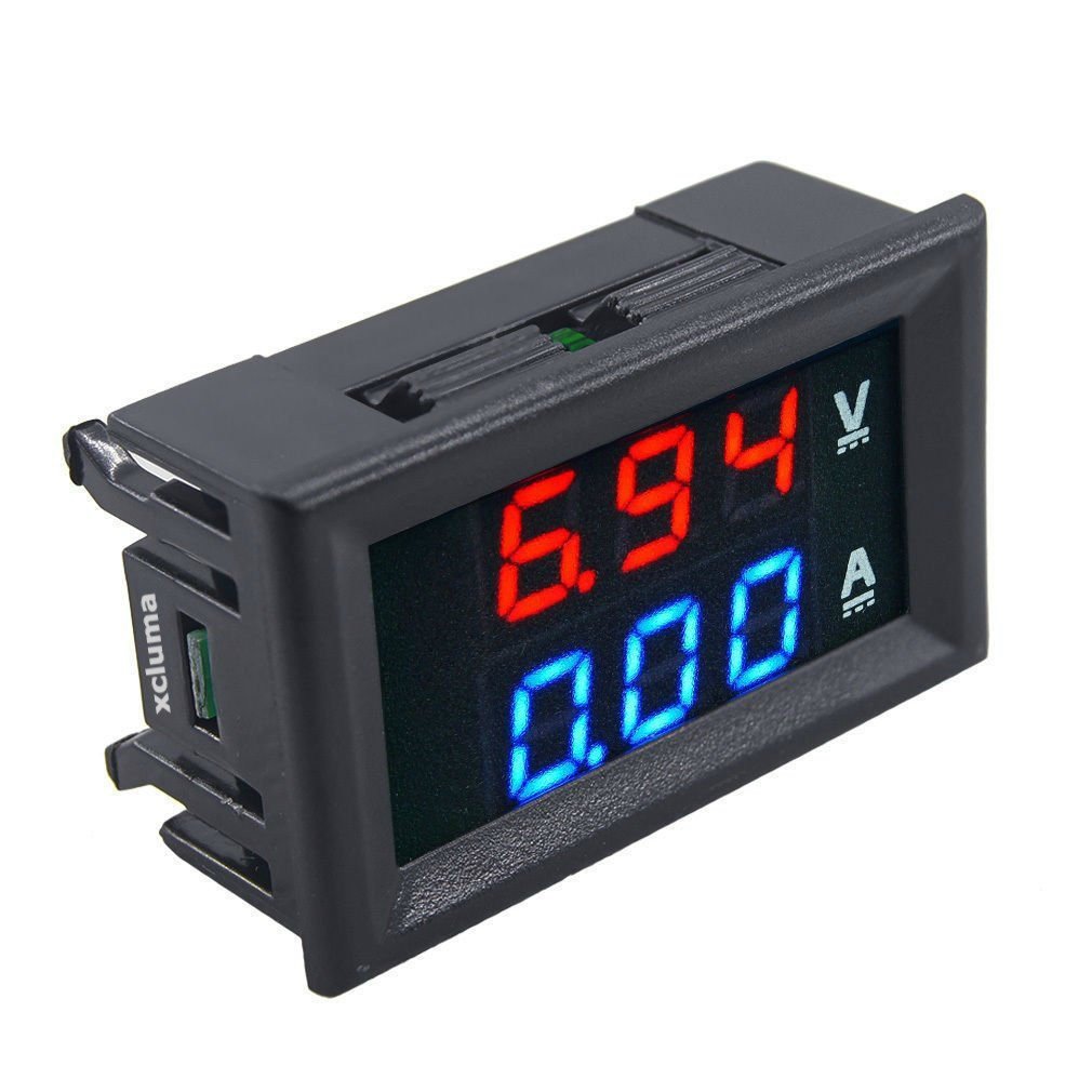 Digital Voltmeter (0-100V) and Ammeter (10 A) Dual Led Voltage Current Measurement Module (HW-808-813-V3.0)
