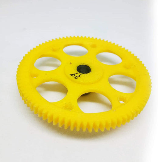 (THIN) 86 Teeth 55.5mm Spur Gear 6 mm Shaft (Yellow)