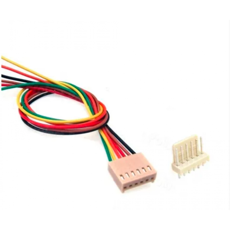 6 Pin RMC Relimate Connector Male-Female Pair With Wire/Cable