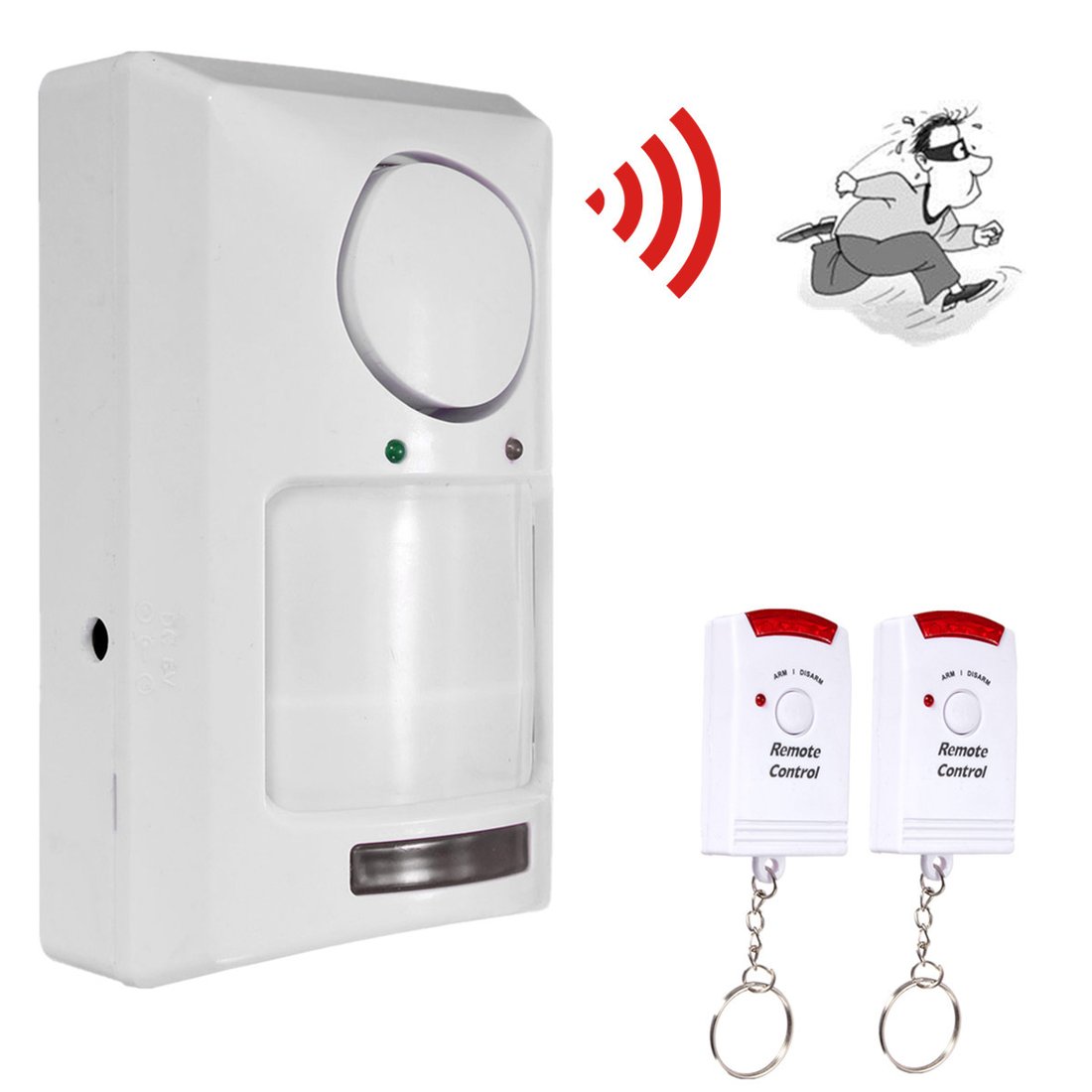 PIR Alarm System - 2 IR Remote