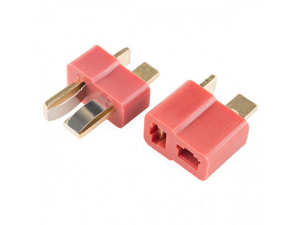 T PLUG CONNECTOR MALE & FEMALE ( 1 PAIR )