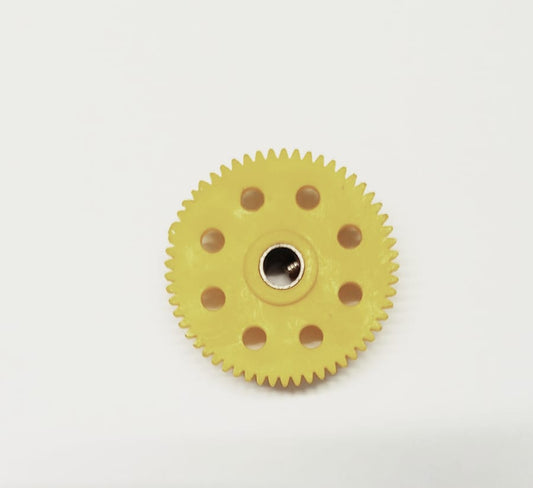 (THIN) 57 Teeth 38mm Spur Gear 6mm Shaft (Yellow)