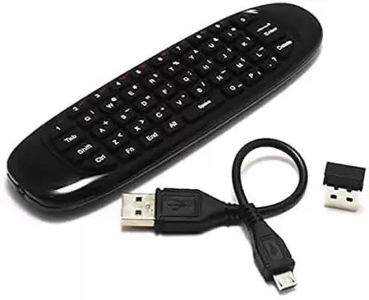 Air Mouse or Remote Control 2.4GHz for Smart TV Box, PC, Laptop, Projector Remote Controller (Black) Raspberry Pi
