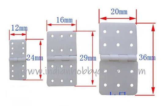 16x28 Nylon Hinge for RC Plane Control Surfaces - Medium