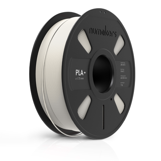 Numakers PLA+ filament spool, pure white