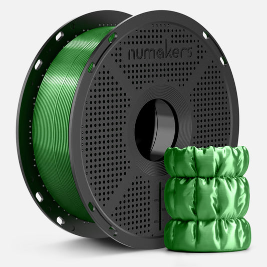 Numakers PLA Silk Filament –  Christmas Green – 1.75 mm / 1 kg