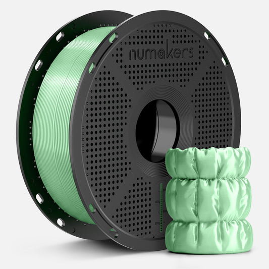 Numakers PLA Silk Filament – Mint Green – 1.75 mm / 1 kg