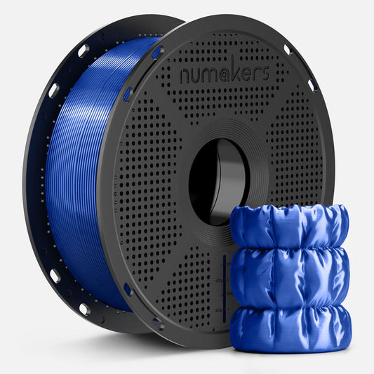 Numakers PLA Silk Filament – Deep Blue – 1.75 mm / 1 kg