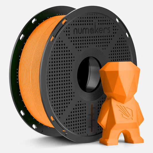 Numakers PLA+ filament Fluorescent Orange, 1 kg spool, 1.75 mm