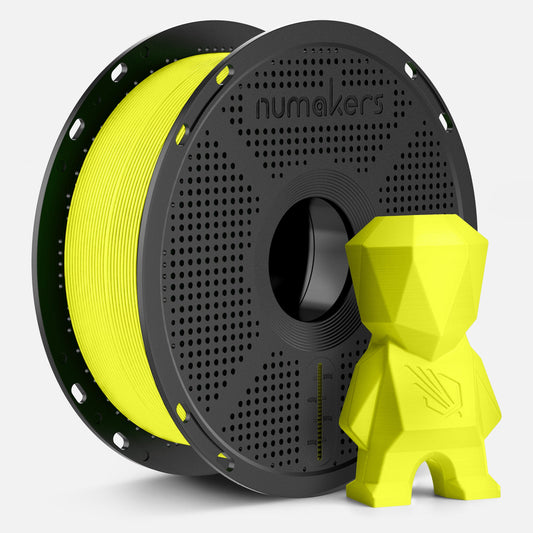 Numakers PLA+ filament Fluorescent Yellow, 1 kg spool, 1.75 mm