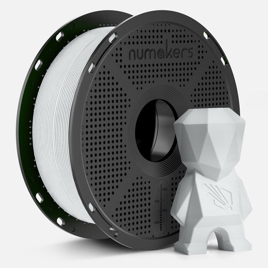 Numakers PLA+ filament Cool White, 1 kg spool, 1.75 mm