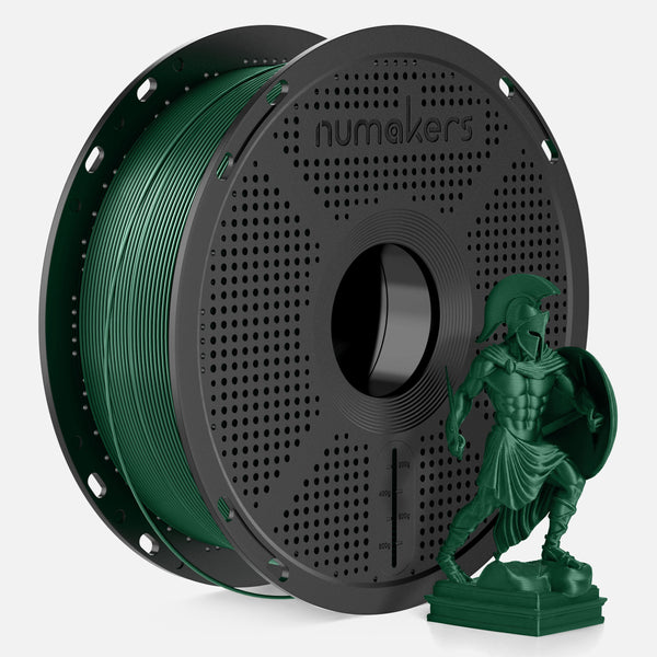 Numakers PLA Metallic Filament – Ferrous Green – 1.75 mm / 1 kg