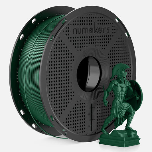 Numakers PLA Metallic Filament – Ferrous Green – 1.75 mm / 1 kg