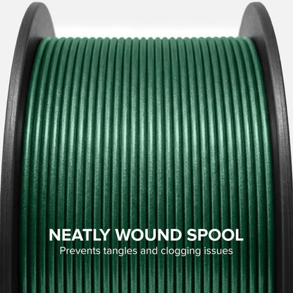 Numakers PLA Metallic Filament – Ferrous Green – 1.75 mm / 1 kg