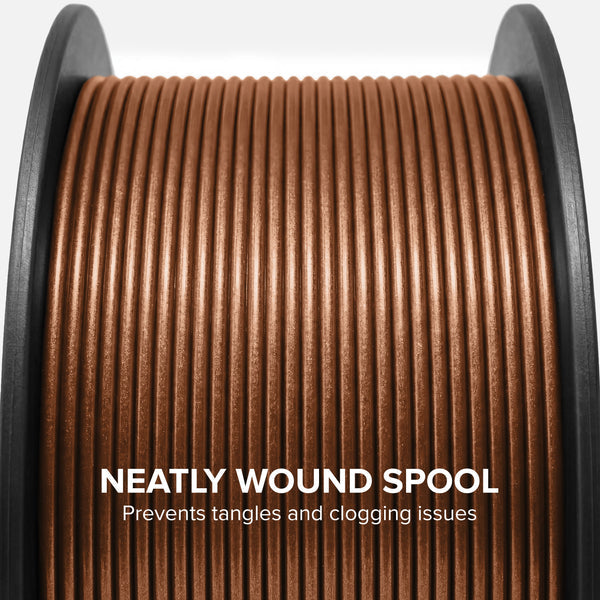 Numakers PLA Metallic Filament – Burnt Copper – 1.75 mm / 1 kg